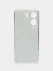 Светло-оранжевый силиконовый чехол на Xiaomi Redmi 13C/Poco C65 (Сяоми Редми 13C/Поко С65), с рисунком