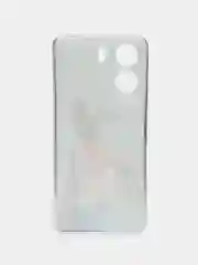 Тёмно-серый силиконовый чехол на Xiaomi Redmi 13C/Poco C65 (Сяоми Редми 13C/Поко С65), с рисунком
