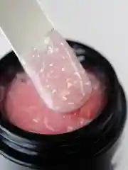 Коралловый меланж гель для наращивания ногтей, камуфляжный с блестками Blic 15 мл
