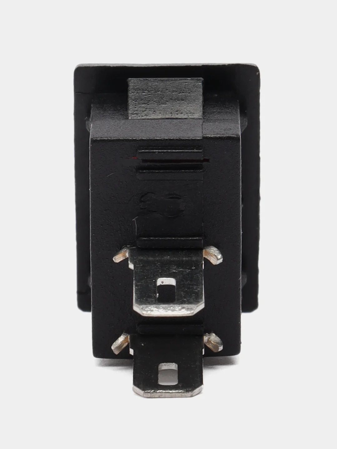 Красный клавишный переключатель 10х15 мм 2pin 3A 250v