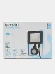 Прожектор светодиодный, сетевой FL-20W6K65-PIR, 20W, с датчиком движения, ФОТОН