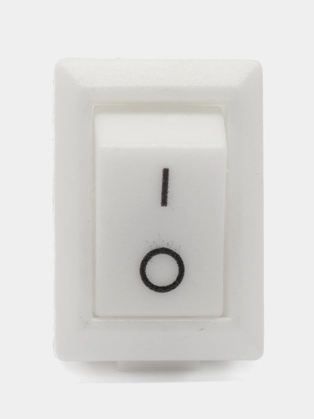 Белый клавишный переключатель 10х15 мм 2pin 3A 250v