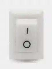 Белый клавишный переключатель 10х15 мм 2pin 3A 250v
