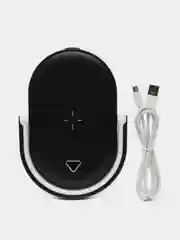 Черный ночник с беспроводной зарядкой для смартфона, LED-ночник с беспроводной зарядкой