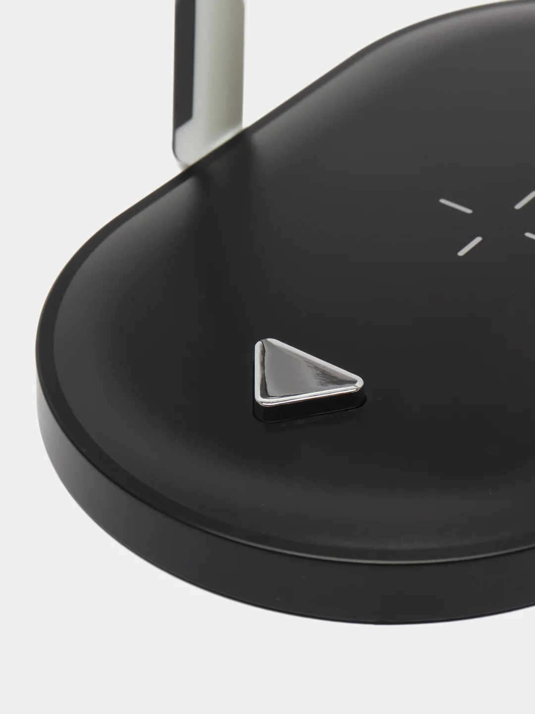 Черный ночник с беспроводной зарядкой для смартфона, LED-ночник с беспроводной зарядкой