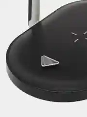 Черный ночник с беспроводной зарядкой для смартфона, LED-ночник с беспроводной зарядкой