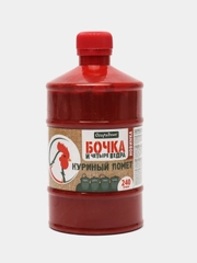 Бочка и четыре ведра Куриный помет 0,6л Фаско