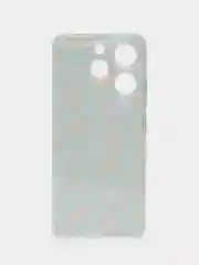 Светло-оранжевый чехол на Tecno Spark 10 Pro (Текно Спарк 10 Про), прозрачный, с рисунком, защита камеры
