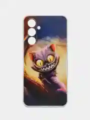 Индиго силиконовый чехол на Samsung Galaxy A54 5G / Самсунг A54 прозрачный, с рисунком