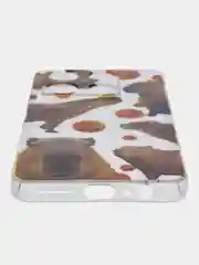 Терракотовый чехол для Infinix Note 30 Pro (Инфиникс Нот 30 Про), прозрачный, с рисунком, защита камеры