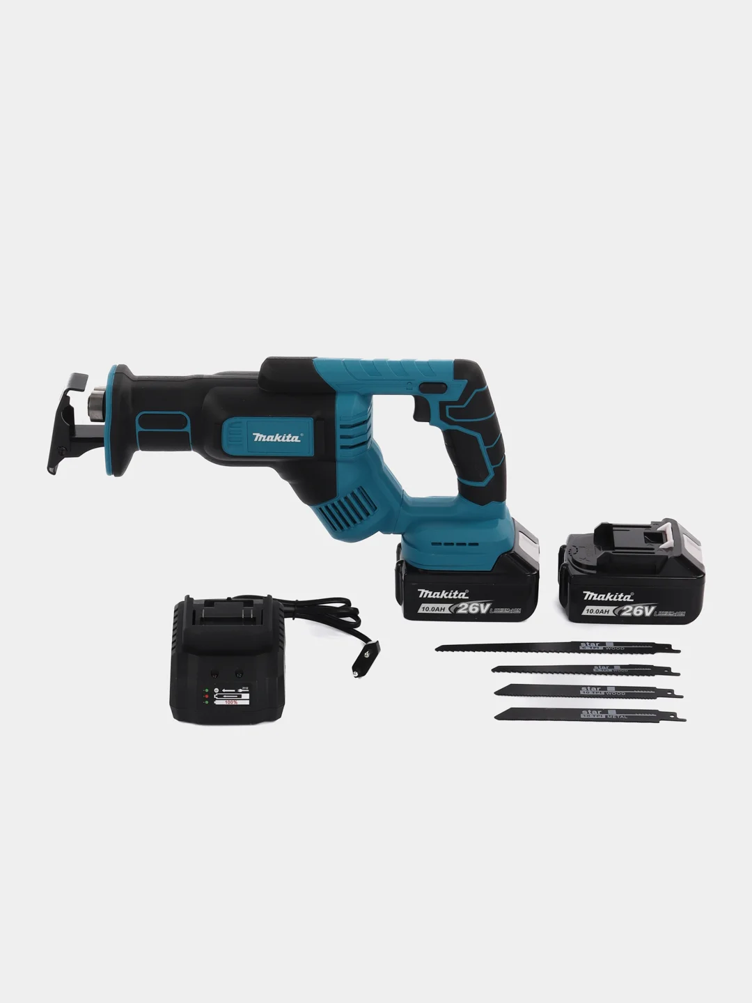 Сабельная аккумуляторная пила Makita с 2 АКБ 26V