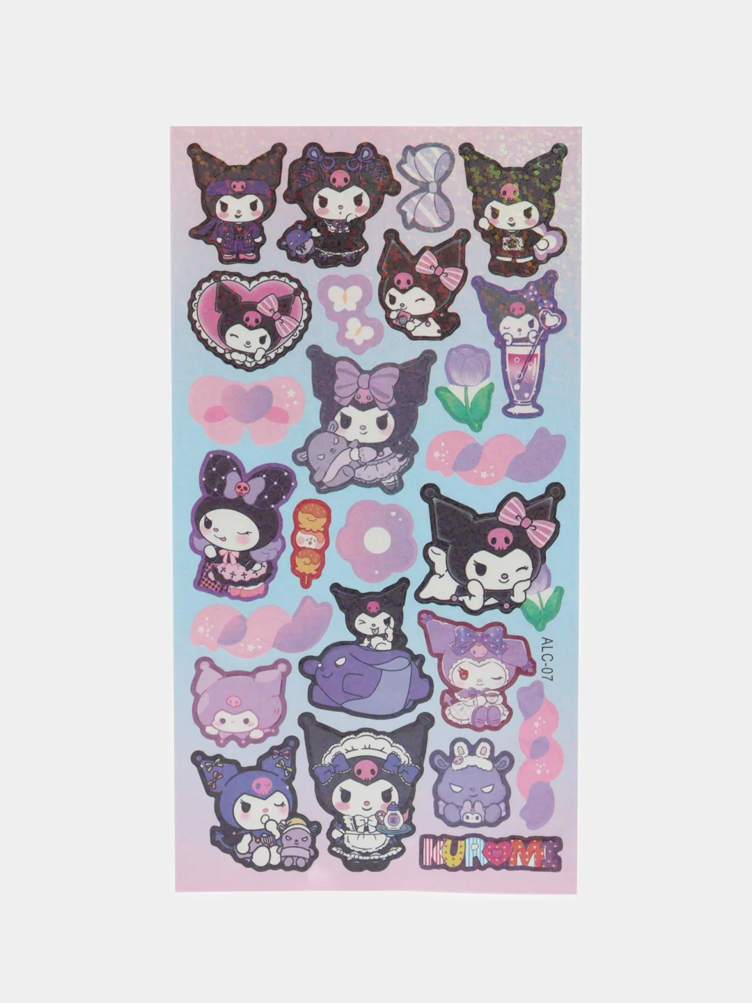 Стикерпак Куроми, набор наклеек Kuromi, наклейки для скрапбукинга
