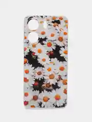Золотой силиконовый чехол на Xiaomi Redmi 13C/Poco C65 (Сяоми Редми 13C/Поко С65), с рисунком