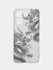 Пудровый силиконовый чехол на Xiaomi Redmi 13C/Poco C65 (Сяоми Редми 13C/Поко С65), с рисунком