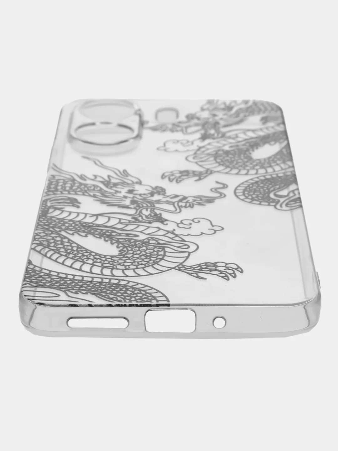 Пудровый силиконовый чехол на Xiaomi Redmi 13C/Poco C65 (Сяоми Редми 13C/Поко С65), с рисунком
