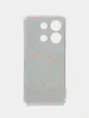 Светло-оранжевый чехол для Infinix Note 30i (Инфиникс Нот 30и), прозрачный, с рисунком, защита камеры