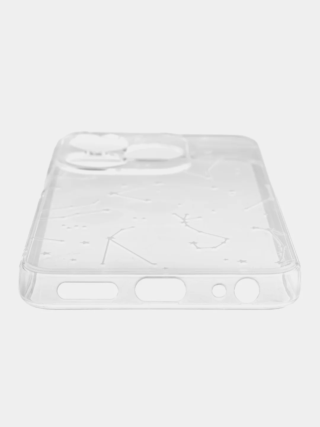 Прозрачный чехол на Tecno Spark 10/10C (Текно Спарк 10/10С), прозрачный, с рисунком, защита камеры