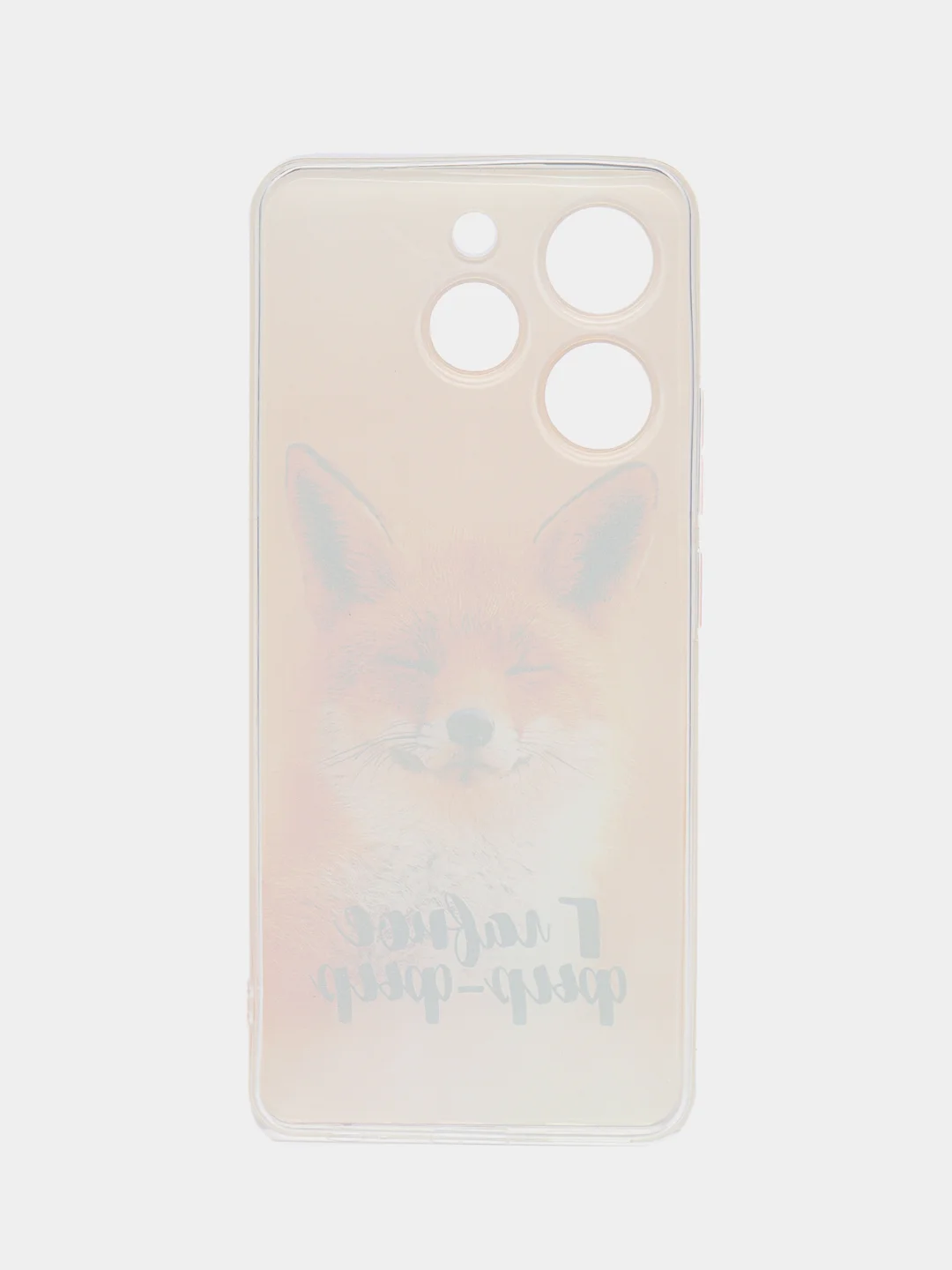 Оранжевый чехол на Tecno Spark 10 Pro (Текно Спарк 10 Про), прозрачный, с рисунком, защита камеры