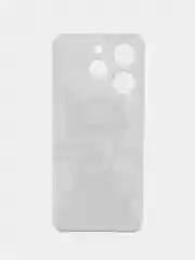 Серый чехол на Tecno Spark 10 Pro (Текно Спарк 10 Про), прозрачный, с рисунком, защита камеры