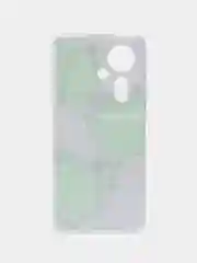 Лавандовый чехол на Oppo Reno 11F / Оппо Рено 11F прозрачный, с рисунком, с защитой камеры