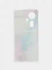 Желтый силиконовый чехол на Oppo Reno 11F / Оппо Рено 11F прозрачный, с рисунком, защита камеры