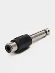 2 штуки Переходник аудио с RCA тюльпан на штекер джек 6.35мм моно