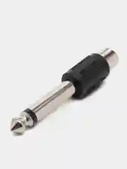 2 штуки Переходник аудио с RCA тюльпан на штекер джек 6.35мм моно