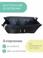 Органайзер для сумки SOFIA 28х16х10 см, черный