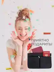 Органайзер для сумки SOFIA 28х16х10 см, черный