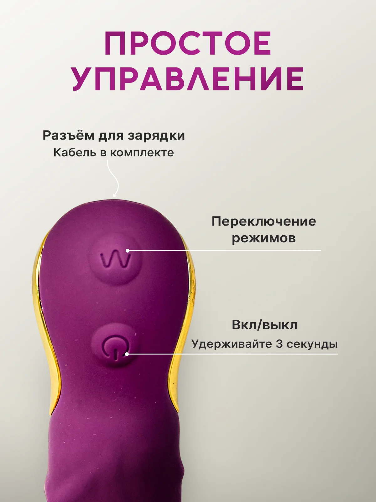 Розовый вибратор женский реалистичный для вагинальной и анальной стимуляции, 10 режимов
