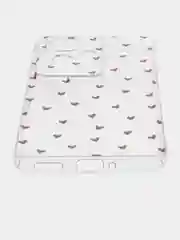 Коралловый меланж чехол на Oppo Reno 11F / Оппо Рено 11F прозрачный, с рисунком, с защитой камеры