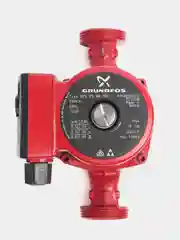 Красный циркуляционный насос GRUNDFOS UPS 25-40, монтажная длина 180 мм., с гайками