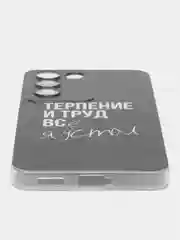 Тёмно-коричневый силиконовый чехол на Vivo V30 lite 4G / Виво V30 Лайт 4G прозрачный, с рисунком