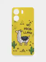Горчичный силиконовый чехол на Xiaomi Redmi 13C/Poco C65 (Сяоми Редми 13C/Поко С65), с рисунком