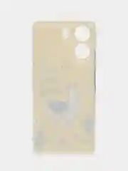 Горчичный силиконовый чехол на Xiaomi Redmi 13C/Poco C65 (Сяоми Редми 13C/Поко С65), с рисунком