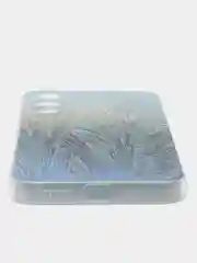 Небесно-голубой силиконовый чехол на Samsung Galaxy A54 5G / Самсунг A54 прозрачный, с рисунком