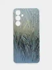 Небесно-голубой силиконовый чехол на Samsung Galaxy A54 5G / Самсунг A54 прозрачный, с рисунком