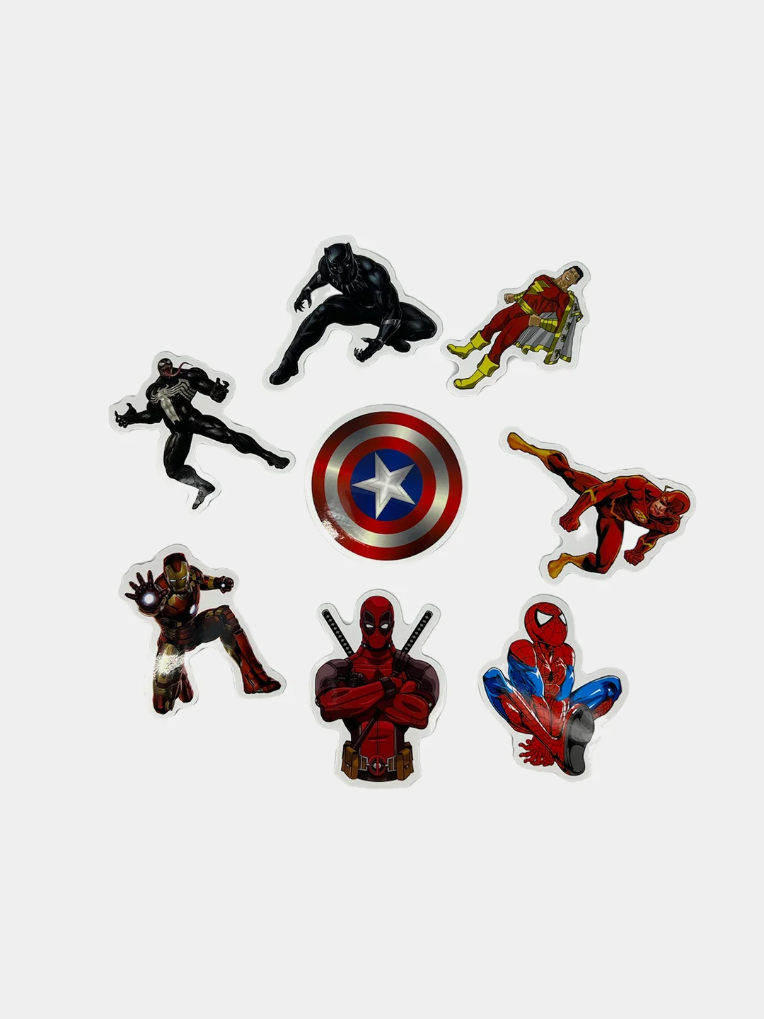 Стикеры наклейки Марвел супергерои "Marvel", 100 шт