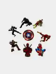 Стикеры наклейки Марвел супергерои "Marvel", 100 шт