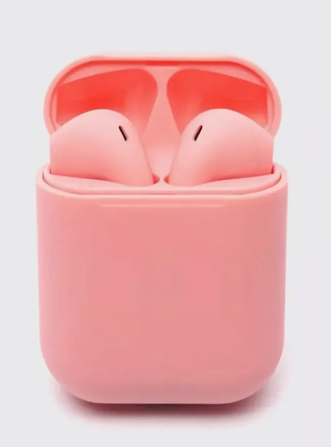 Розовый беспроводные наушники inpods 12, с микрофоном