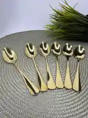 Золотой ложки чайные цвет золотистый