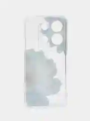 Лазурный чехол для Infinix Note 30i (Инфиникс Нот 30и), прозрачный, с рисунком, защита камеры
