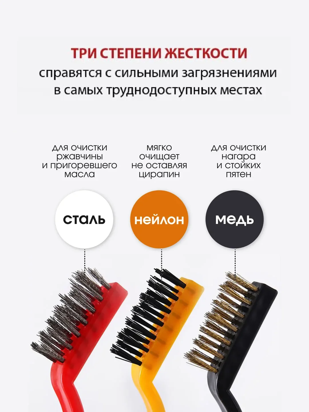 Щетка для уборки набор, скребки для чистки газовой плиты, зазоров, вытяжки, сантехники