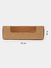 Коробка складная под 3 эклера, 20 x 15 x 6 см