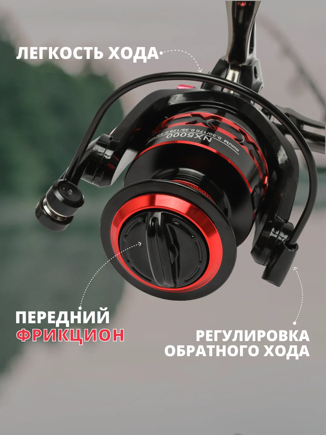 Катушка рыболовная для рыбалки, спиннинга, фидера, карповая, безынерционная, 1000-7000
