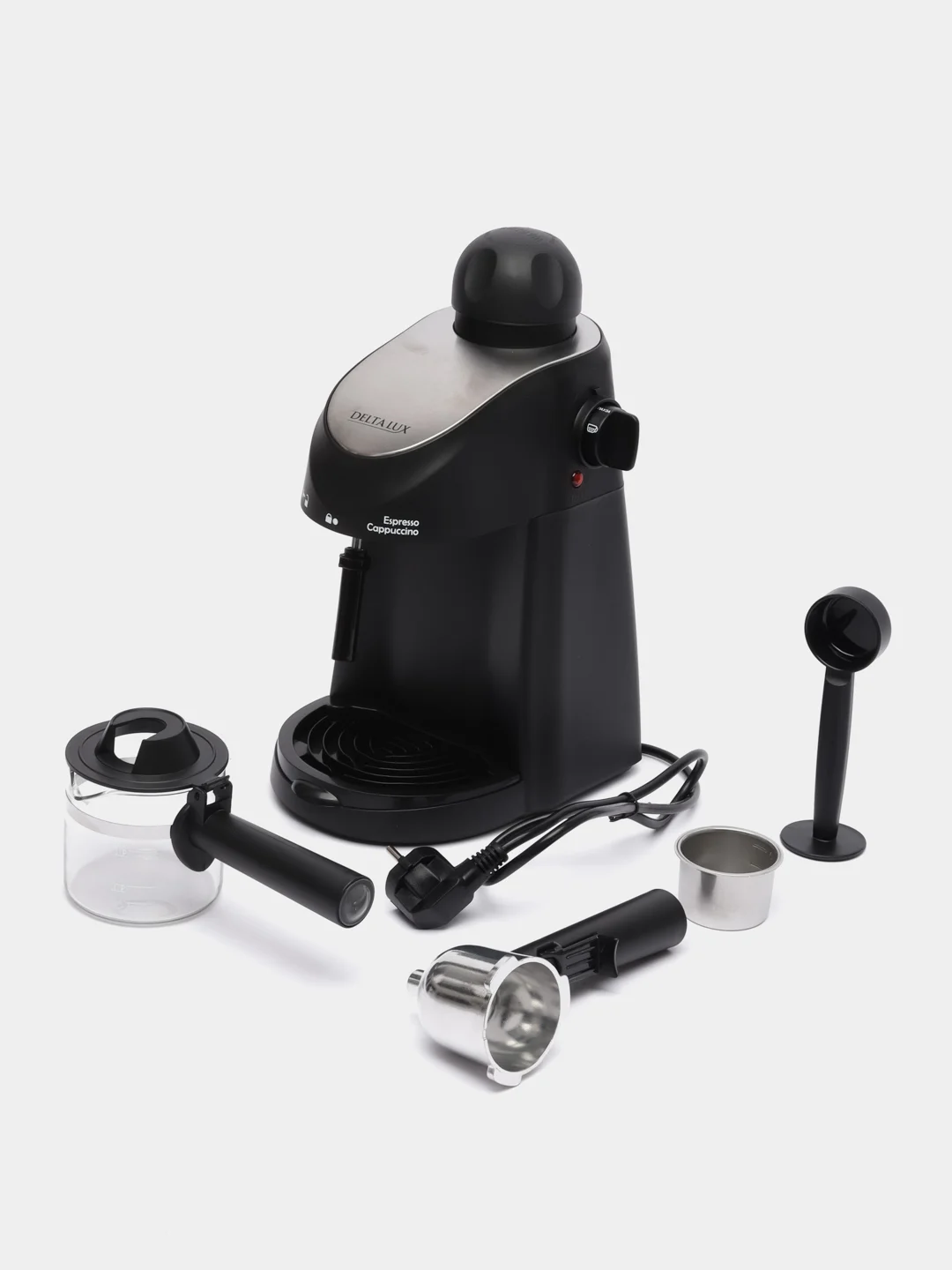 Кофеварка DELTA LUX DL-8150К рожковая черная