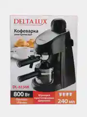 Кофеварка DELTA LUX DL-8150К рожковая черная