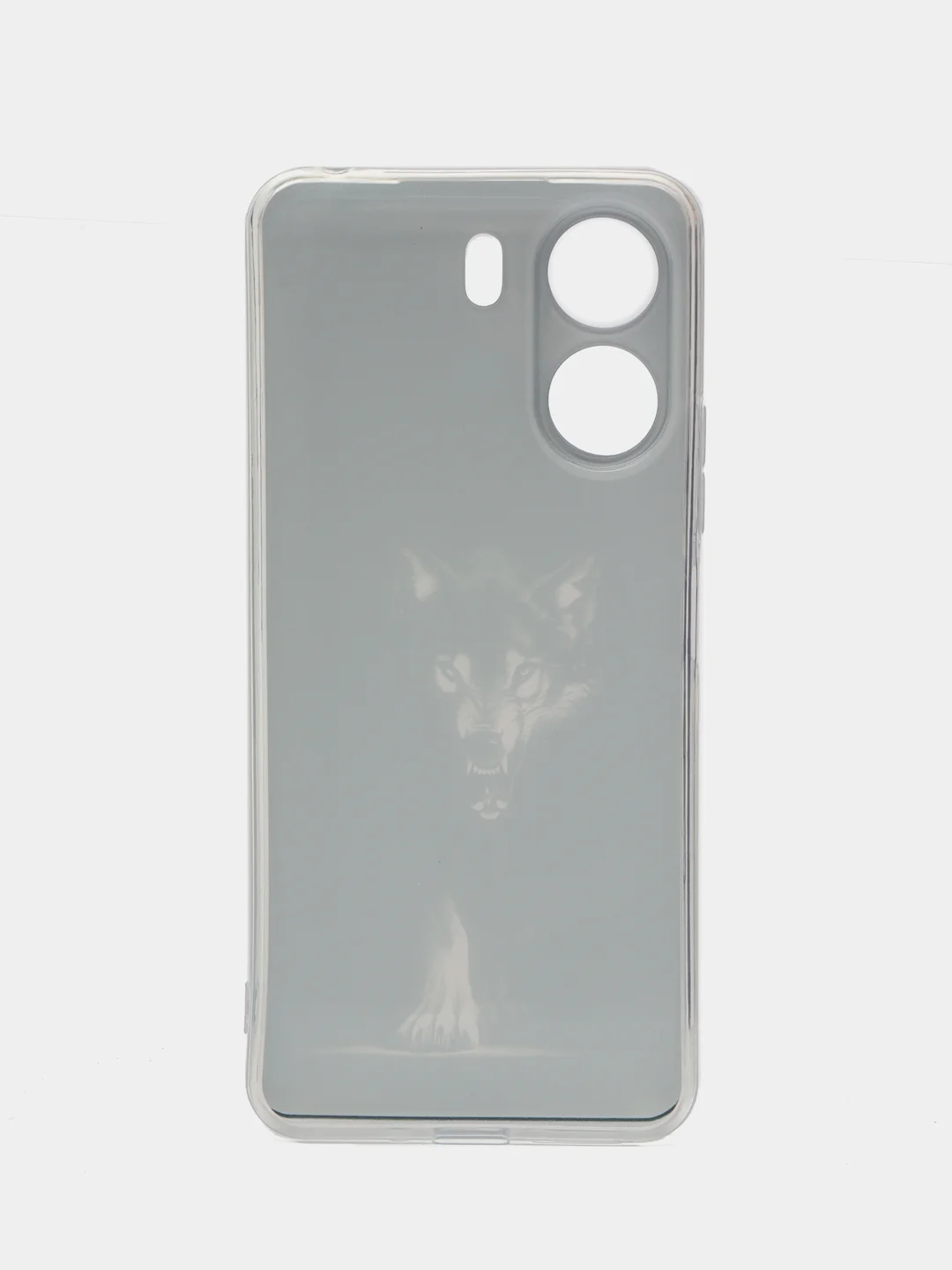 Серый меланж силиконовый чехол на Xiaomi Redmi 13C/Poco C65 (Сяоми Редми 13C/Поко С65), с рисунком