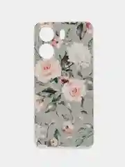 Кораллово-розовый силиконовый чехол на Xiaomi Redmi 13C/Poco C65 (Сяоми Редми 13C/Поко С65), с рисунком
