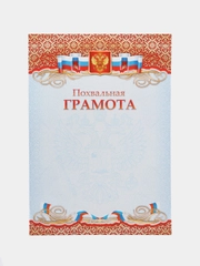 Грамота похвальная/ картон /  формат А4, размер 21х29,7 см
